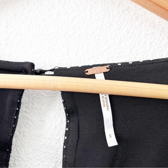 Free People Penelope Black Polka Dot Mini Dress - Picture 4 of 10